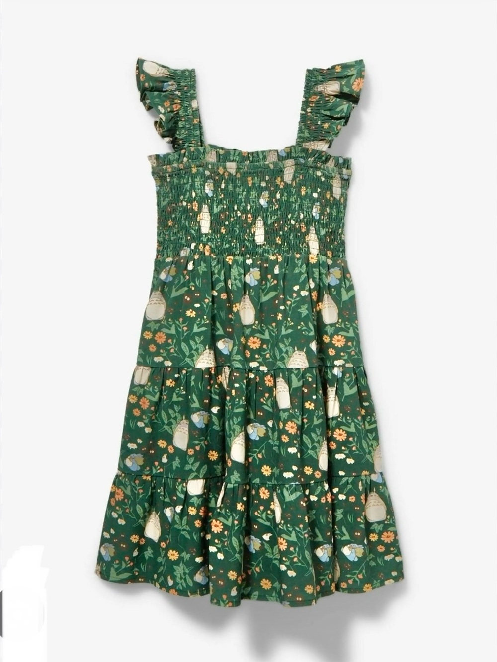 Studio Ghibli My Neighbor Totoro Smocked Tiered Dress 2T BoxLunch Green